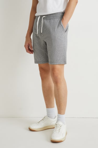 Herren - Sweatshorts - hellgrau-melange
