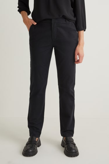 Femmes - Chino - mid waist - noir