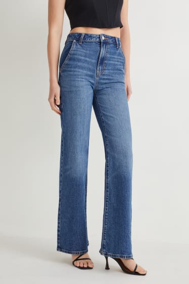 Donna - Loose fit jeans - vita alta - jeans blu