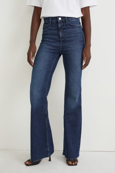 Femmes - Flare jean - high waist - LYCRA® - jean bleu