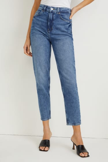 Femmes - Mom jean - high waist - LYCRA® - jean bleu