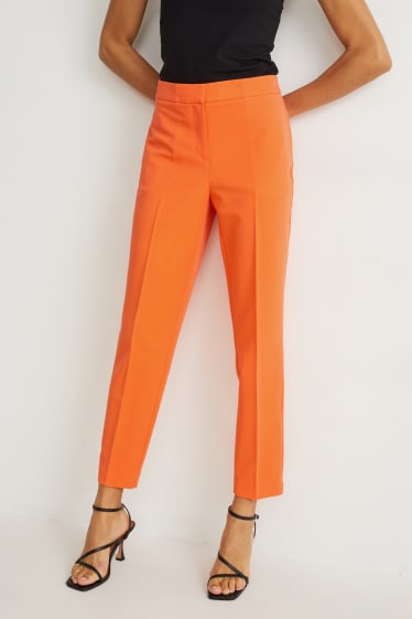 Dames - Pantalon - mid waist - regular fit - oranje