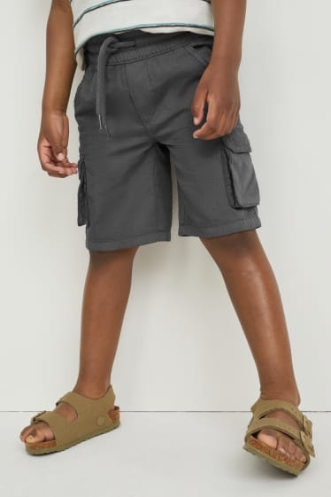 Enfants garçons - Short cargo - gris