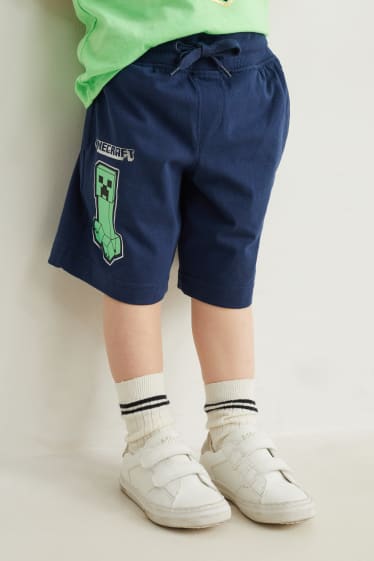 Kinder Buben - Multipack 2er - Minecraft - Shorts - dunkelblau