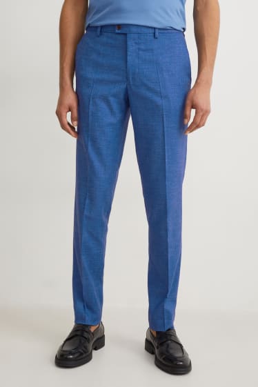 Hommes - Pantalon de costume - slim fit - LYCRA® - bleu