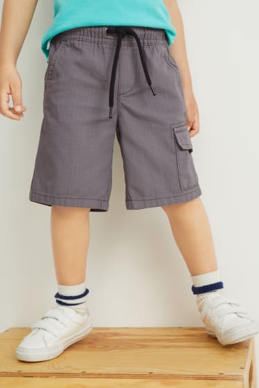 Nen - Paquet de 2 - texans curts i pantalons curts de tela - texà blau clar