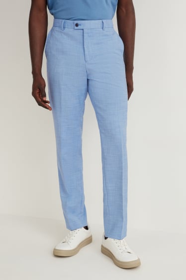 Uomo - Pantaloni coordinabili - regular fit - Flex - LYCRA® - blu