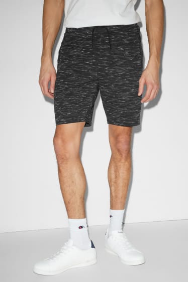Home - Pantalons curts de xandall - negre jaspiat