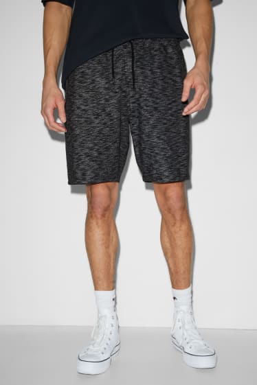 Home - Pantalons curts de xandall - negre jaspiat
