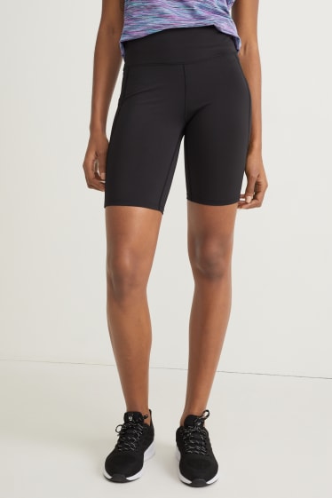 Femmes - Cycliste - matière compressive - noir