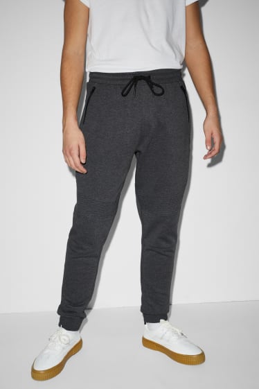 Hommes - Pantalon de jogging - mélange gris foncé