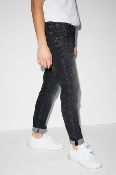 Men - Skinny jeans - LYCRA® - denim-gray