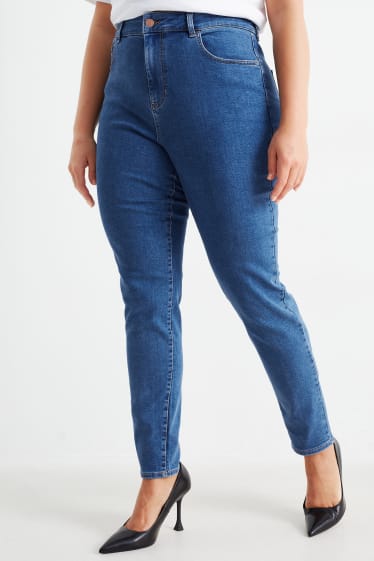 Kobiety - Jegging jeans - wysoki stan - dżins-niebieski