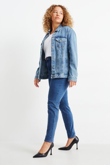 Kobiety - Jegging jeans - wysoki stan - dżins-niebieski