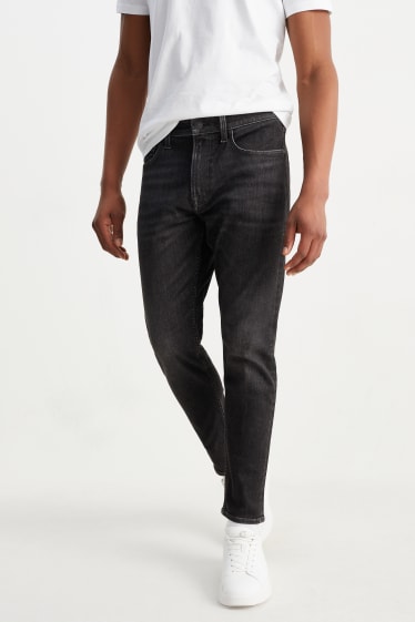 Heren - Slim tapered jeans - Flex- LYCRA® ADAPTIV - jeansdonkergrijs