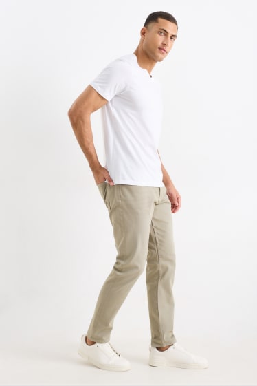 Hommes - Slim tapered jean - Flex jog denim - COOLMAX® - LYCRA® - gris / vert