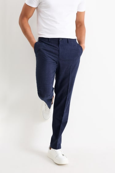 Men - Mix-and-match suit trousers - regular fit - Flex - dark blue