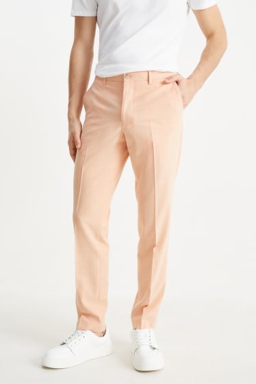 Men - Mix-and-match trousers - slim fit - Flex - light orange