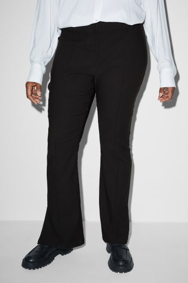 Donna - CLOCKHOUSE - pantaloni - vita media - bootcut fit - nero