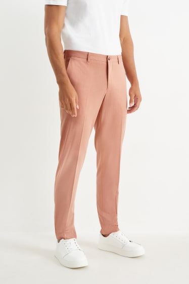 Hommes - Pantalon de costume - slim fit - Flex - 4 Way Stretch - orange