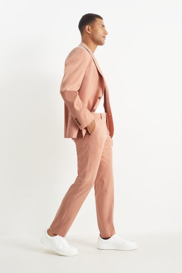 Hommes - Pantalon de costume - slim fit - Flex - 4 Way Stretch - orange
