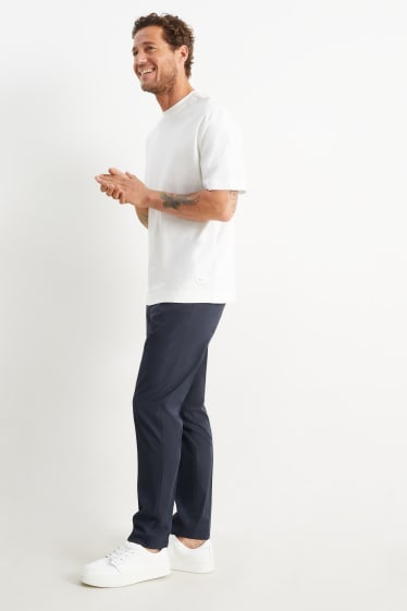 Heren - Broek uit het combi-systeem - slim fit - Flex - stretch - donkerblauw