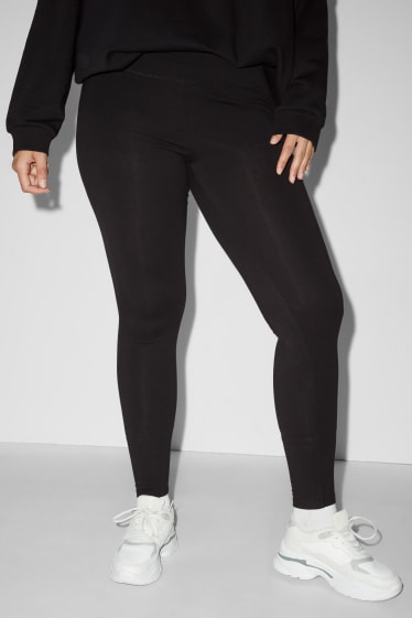 Dames - Set van 2 - legging - zwart