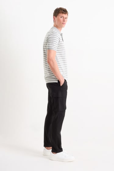 Mężczyźni - Spodnie bojówki - regular fit - czarny