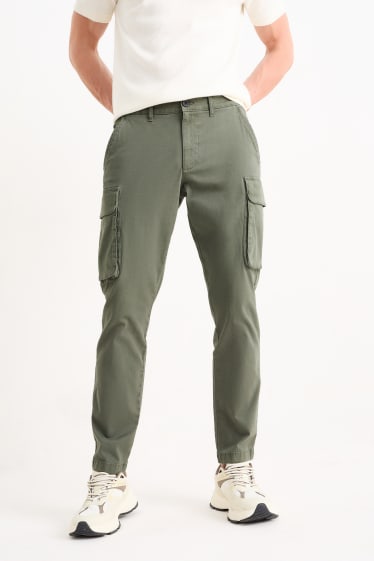 Bărbați - Pantaloni cargo - regular fit - verde