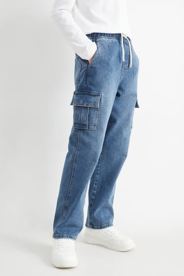 Dětské - Cargo džíny - džíny - modré