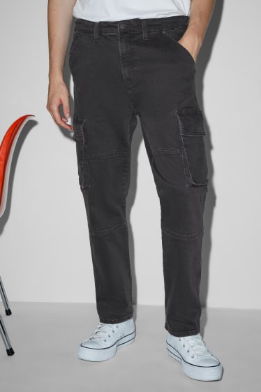 Uomo - Jeans cargo - regular fit - jeans grigio scuro