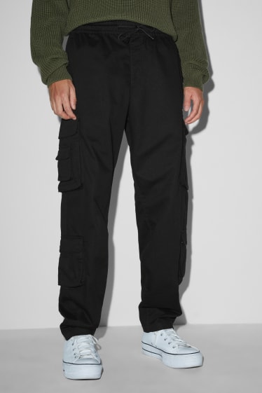 Home - Pantalons cargo - negre