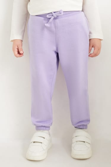 Kinderen: meisjes - Set van 2 - joggingbroek - roze