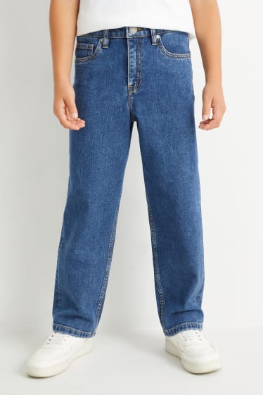 Kinder Buben - Baggy Jeans - jeansblau