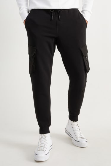 Herren - Cargo-Jogginghose - schwarz