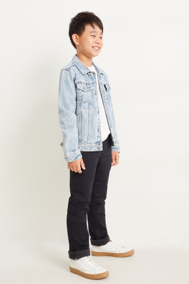 Nen - Straight jeans - texans tèrmics - gris fosc