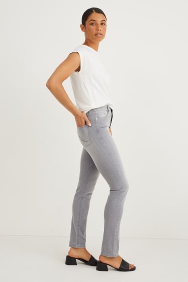 Donna - Slim jeans - vita alta - jeans grigio chiaro