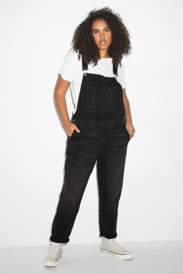 Damen - CLOCKHOUSE - Jeans-Latzhose - dunkeljeansgrau