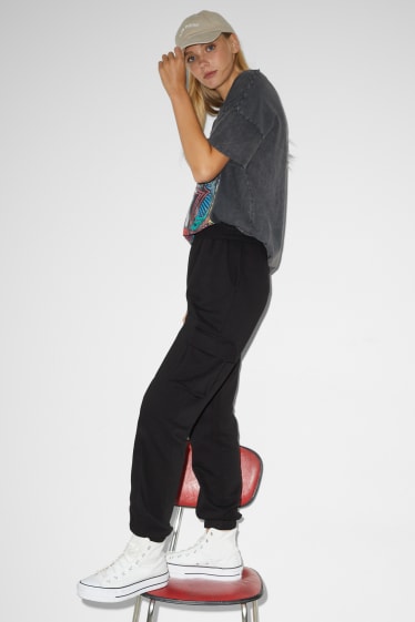 Damen - CLOCKHOUSE - Cargo-Jogginghose - schwarz