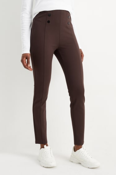 Femmes - Leggings - marron foncé