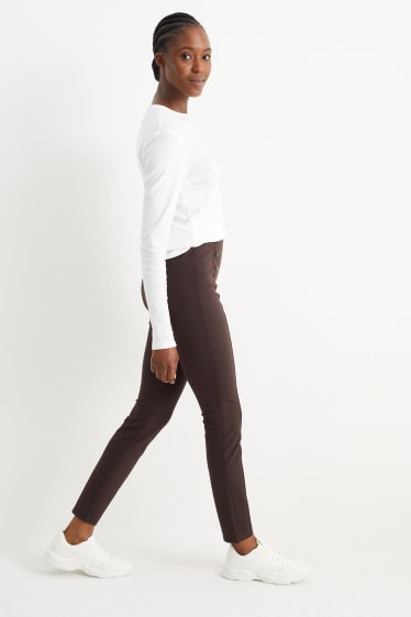 Femmes - Leggings - marron foncé