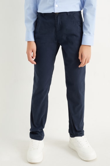 Enfants garçons - Chino - bleu foncé