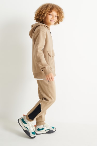 Kinder Buben - Jogginghose - taupe