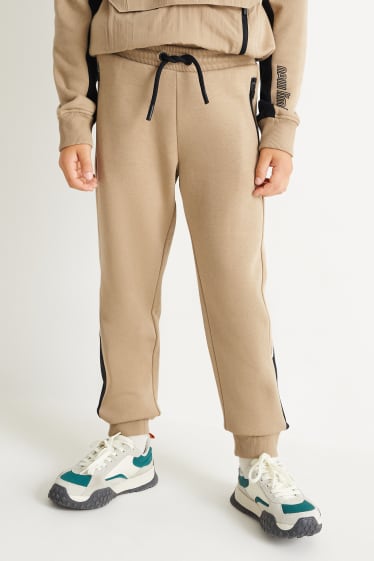 Kinder Buben - Jogginghose - taupe