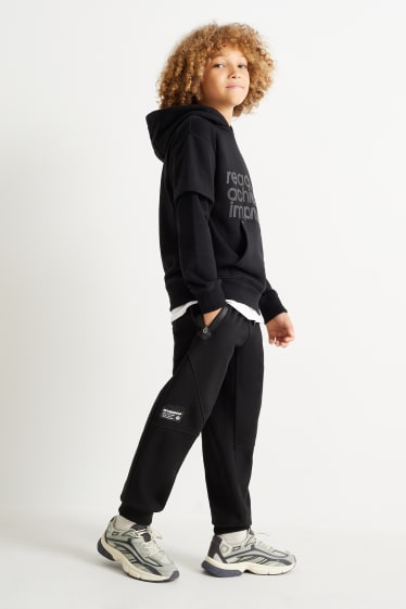 Kinder Buben - Jogginghose - schwarz
