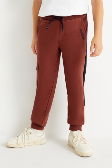Kinder Buben - Jogginghose - dunkelbraun