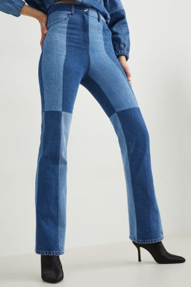 Damen - C&A x E.L.V. Denim - Flared Jeans - High Waist - jeansblau
