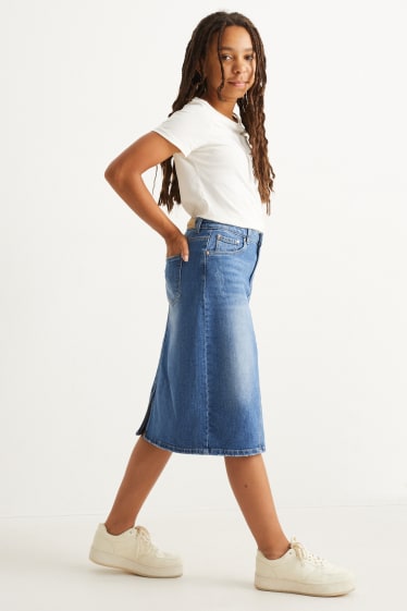 Nena - Faldilla texana - texà blau