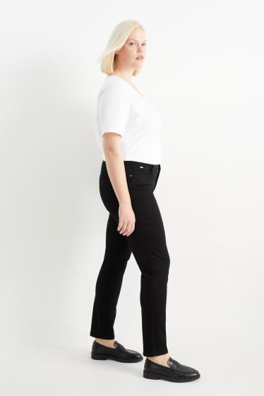 Donna - Slim jeans - vita media - jeans modellanti - LYCRA® - nero