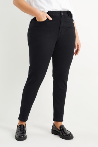 Damen - Skinny Jeans - Mid Waist - Shaping-Jeans - LYCRA® - schwarz